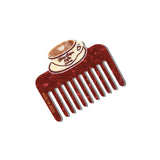 Hand-painted Vintage Cafe Coffee Pocket Comb | Eco-Friendly