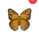 Hand-painted Monarch Butterfly Claw Hair Clip | Eco-Friendly