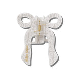 Hand-painted Coquette Bow Claw Hair Clip | Eco-Friendly