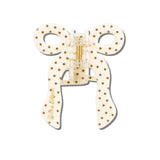 Hand-painted Coquette Bow Claw Hair Clip | Eco-Friendly