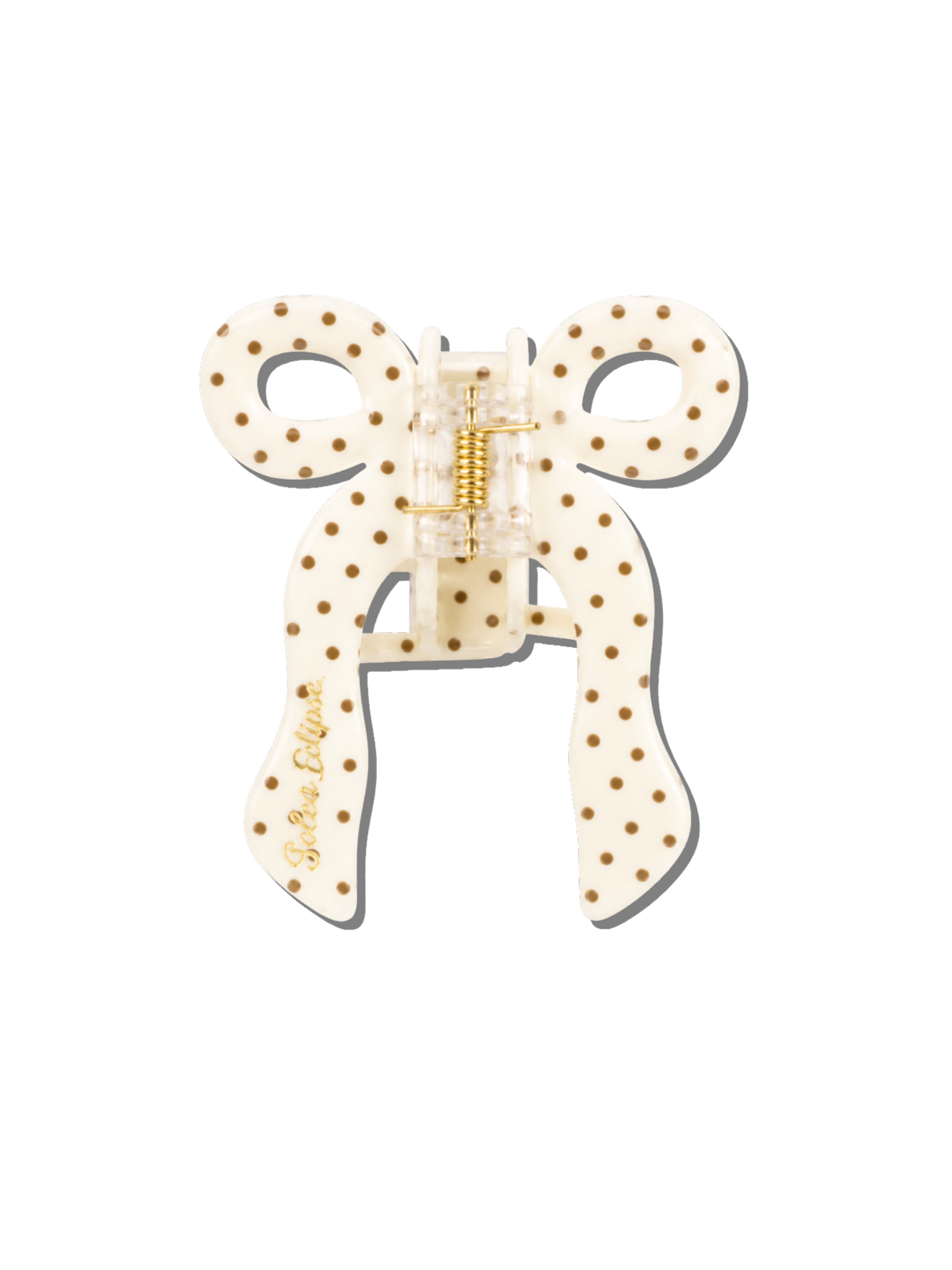 Hand-painted Coquette Bow Claw Hair Clip | Eco-Friendly