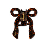 Hand-painted Coquette Bow Claw Hair Clip | Eco-Friendly