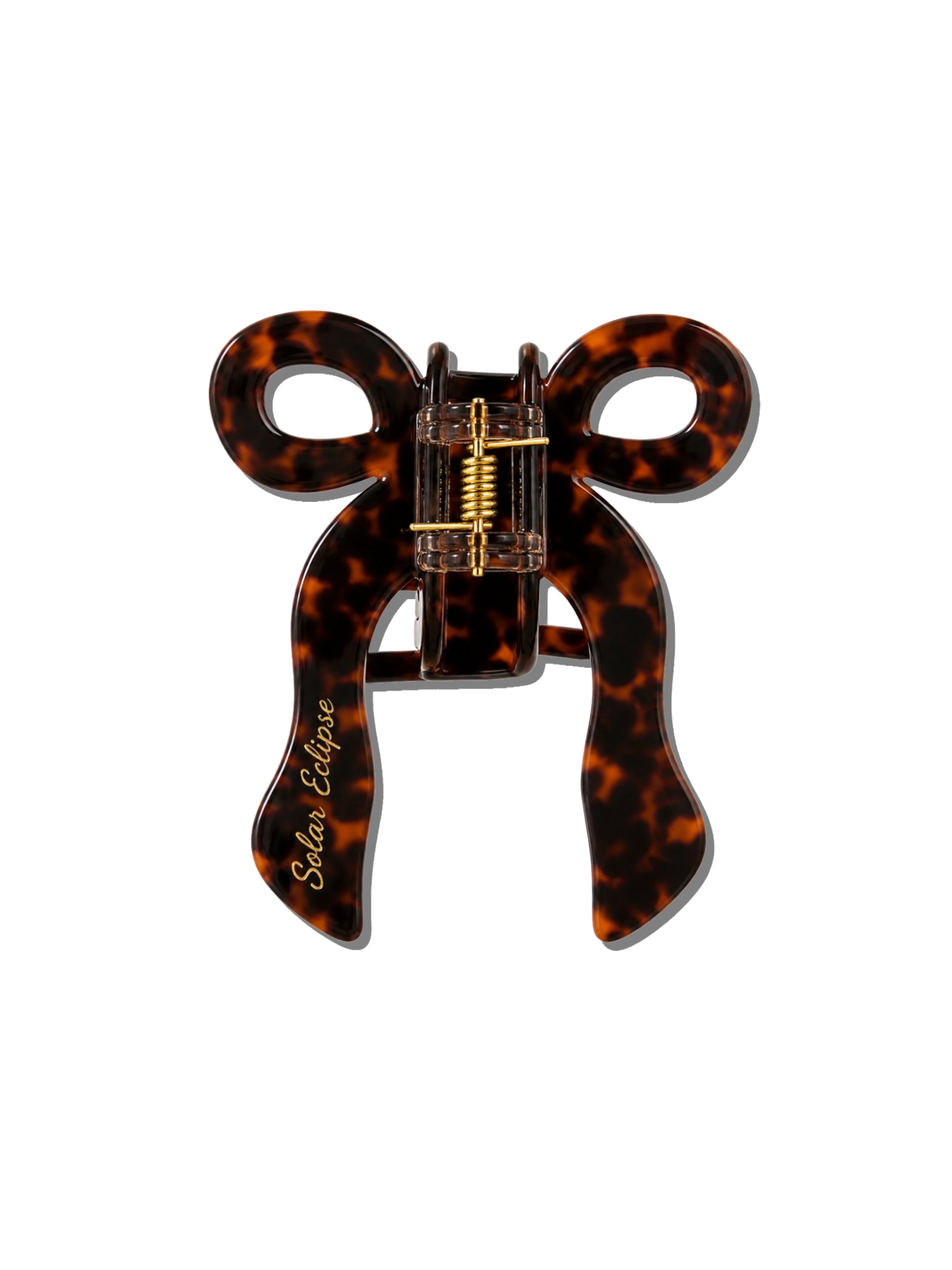 Hand-painted Coquette Bow Claw Hair Clip | Eco-Friendly