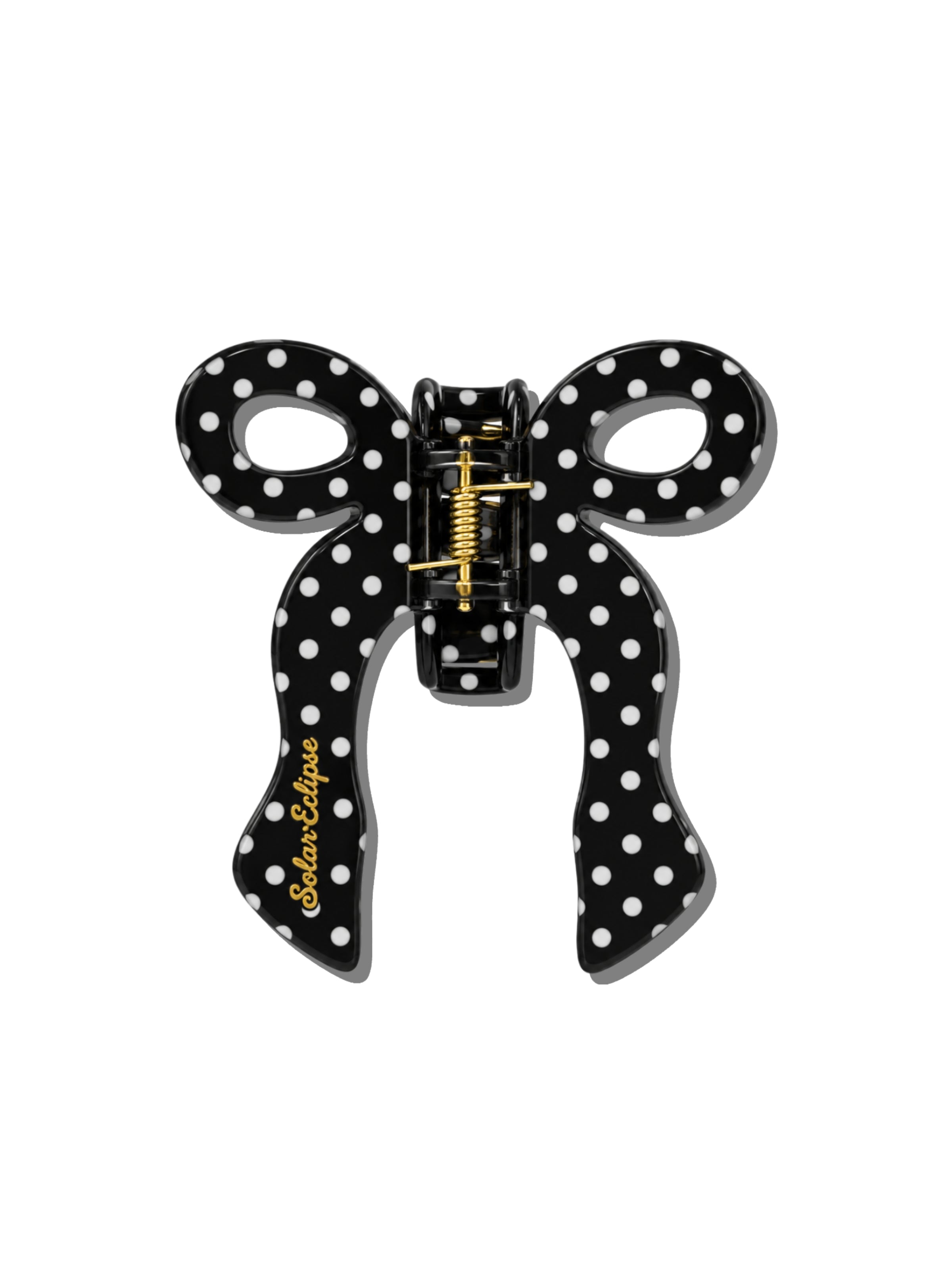 Hand-painted Coquette Bow Claw Hair Clip | Eco-Friendly