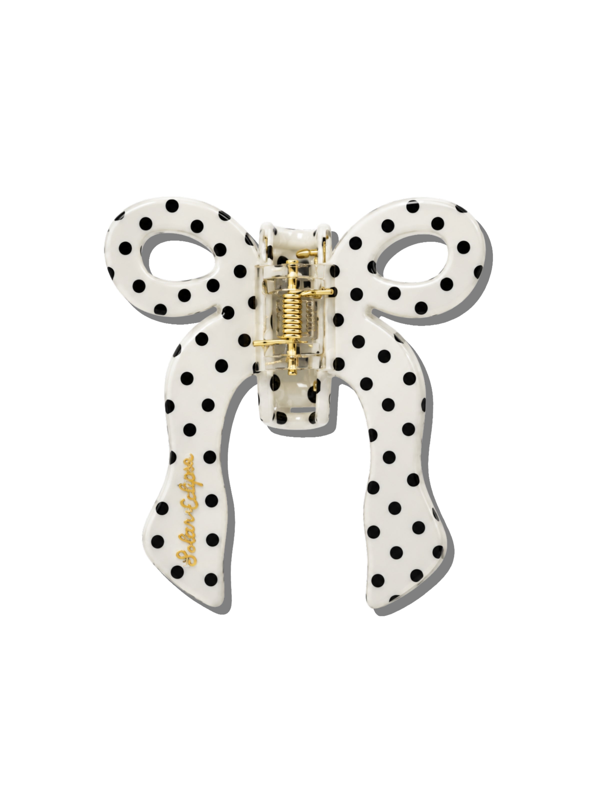 Hand-painted Coquette Bow Claw Hair Clip | Eco-Friendly