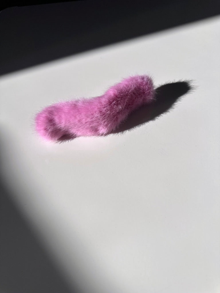 Vegan Fur Flat Claw Clip