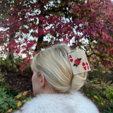 Hand-Painted Ace of Hearts Claw Hair Clip | Eco-Friendly