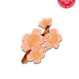 Hand-painted Cherry Blossom Flower Claw Hair Clip | Eco-Friendly