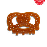 Hand-painted Pretzel Hair Claw Clip | Eco-Friendly