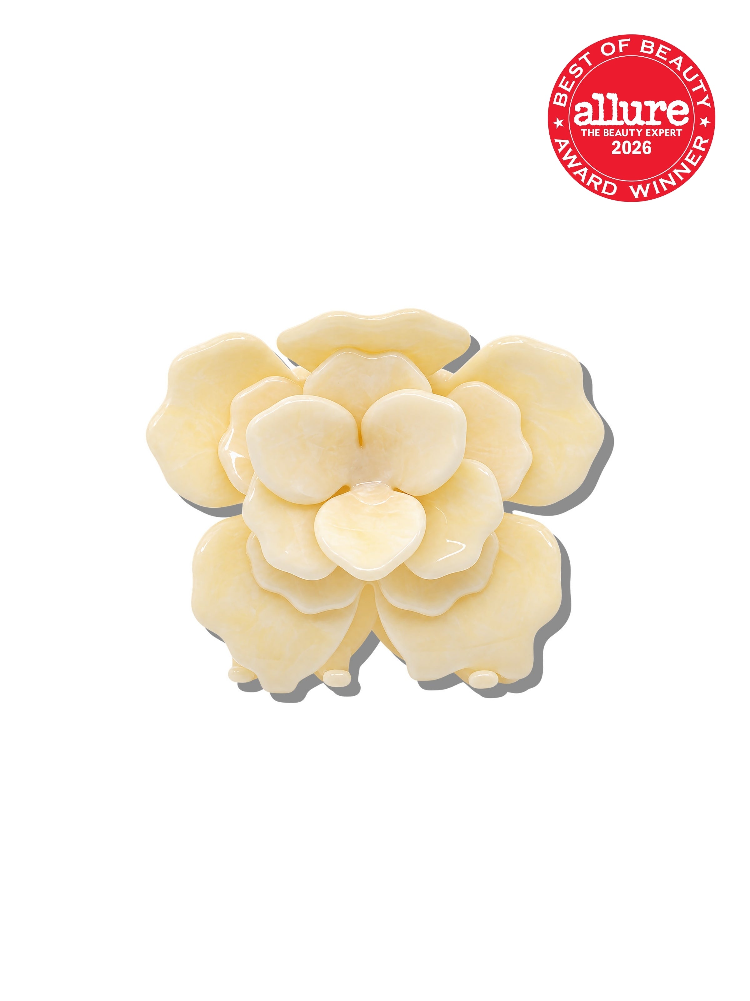 Handmade Origami Gardenia Flower Claw Hair Clip