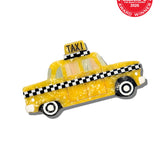 Hand-painted Yellow Taxi Cab Claw Hair Clip | Eco-Friendly