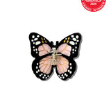 Hand-painted Mini Monarch Butterfly Claw Hair Clip | Eco-Friendly