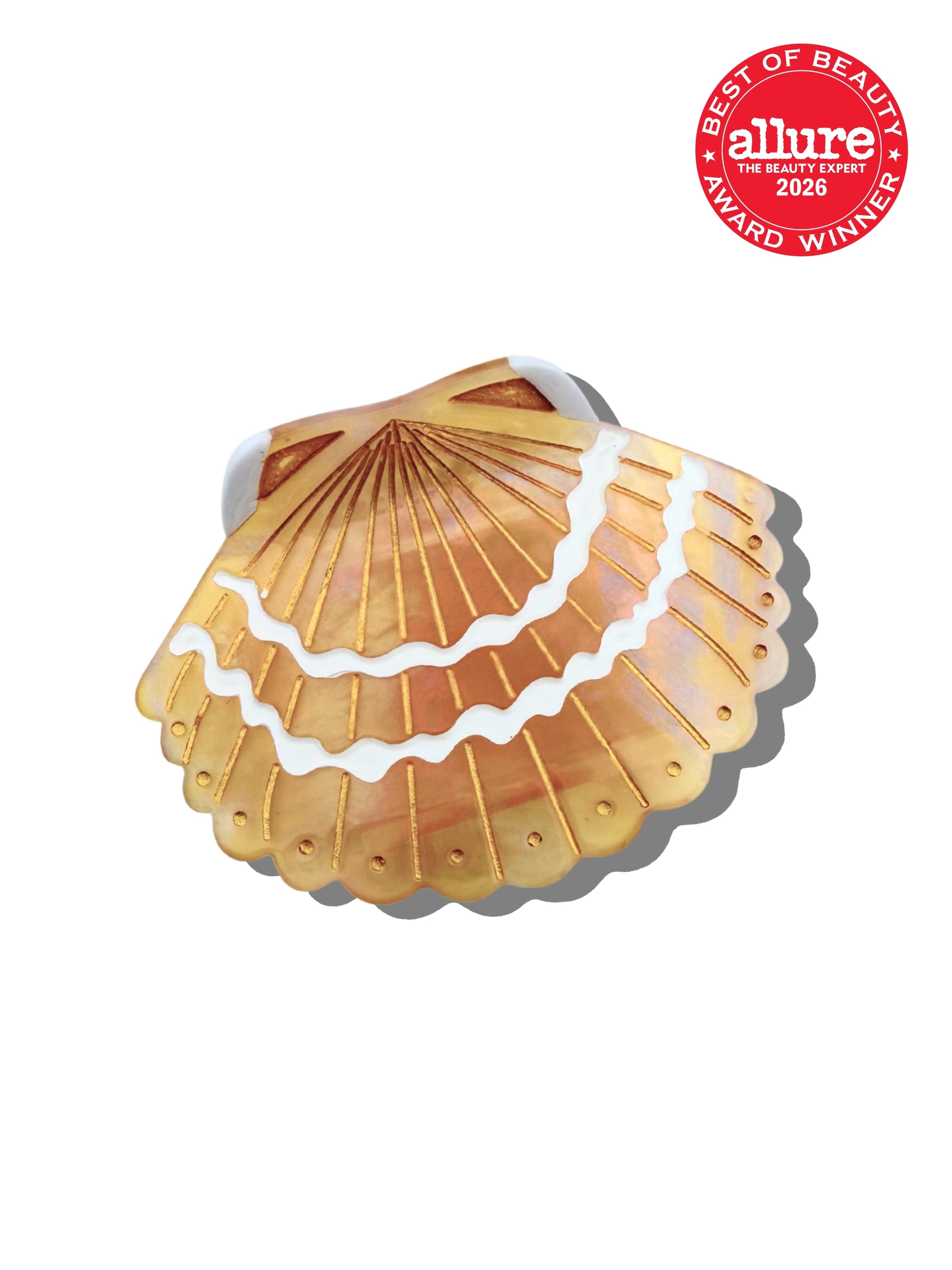 Hand-painted Seashell Claw Hair Clip | Eco-Friendly