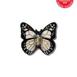 Hand-painted Mini Monarch Butterfly Claw Hair Clip | Eco-Friendly