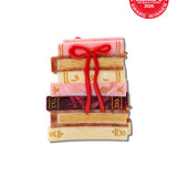 Hand-painted Bow Bookstack Claw Hair Clip | Eco-Friendly