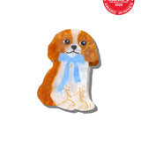 Hand-Painted King Charles Claw Hair Clip | Eco-Friendly