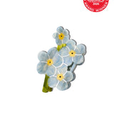 Hand-painted Forget-Me-Not Claw Hair Clip | Eco-Friendly