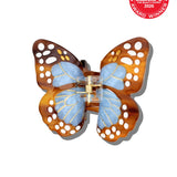Hand-painted Boho Monarch Claw Hair Clip | Eco-Friendly