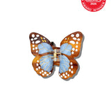 Hand-painted Mini Boho Monarch Claw Hair Clip | Eco-Friendly