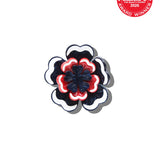 Hand-Painted Americana Flower Claw Clip | Eco-Friendly