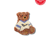 Hand-Painted Go Sports Teddy Claw Clip | Eco-Friendly