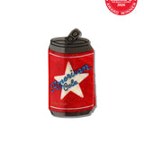 Hand-painted American Cola Can Claw Hair Clip | Eco-Friendly
