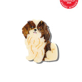 Hand-painted Shih Tzu Pup Claw Hair Clip | Eco-Friendly