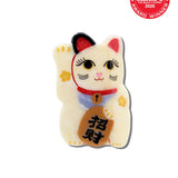 Hand-painted Maneki-Neko Cat Claw Hair Clip | Eco-Friendly