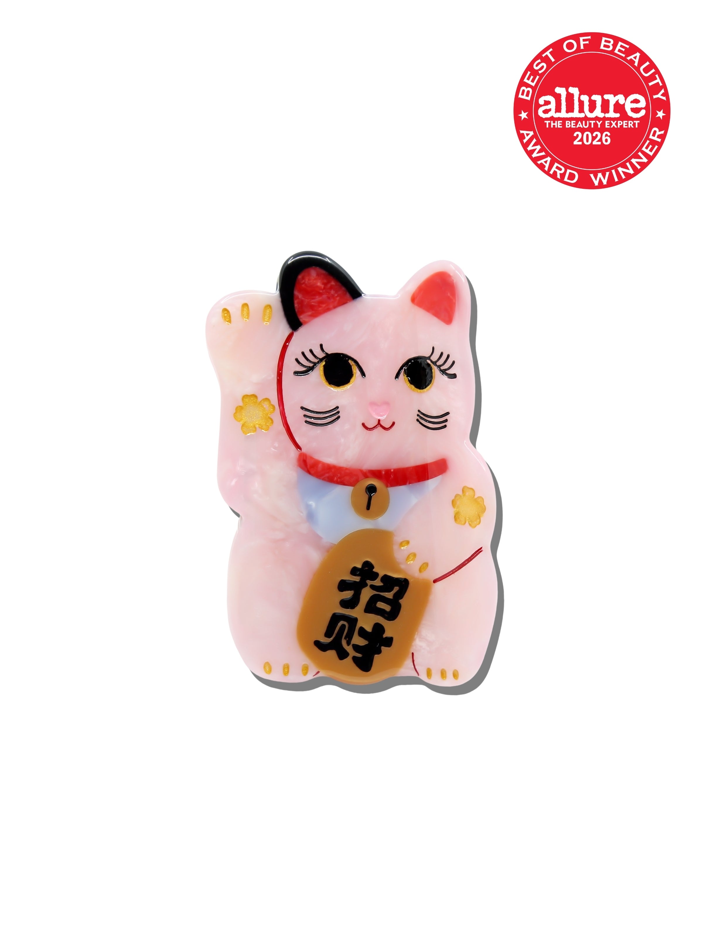 Hand-painted Maneki-Neko Cat Claw Hair Clip | Eco-Friendly