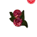 Hand-painted Japanese Plum Claw Hair Clip | Eco-Friendly