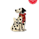 Hand-painted Dalmatian Claw Hair Clip | Eco-Friendly