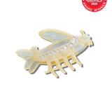 Hand-painted Vintage Plane Claw Hair Clip | Eco-Friendly