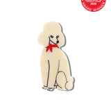 Hand-painted Poodle Claw Hair Clip | Eco-Friendly