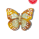 Hand-painted Boho Monarch Claw Hair Clip | Eco-Friendly