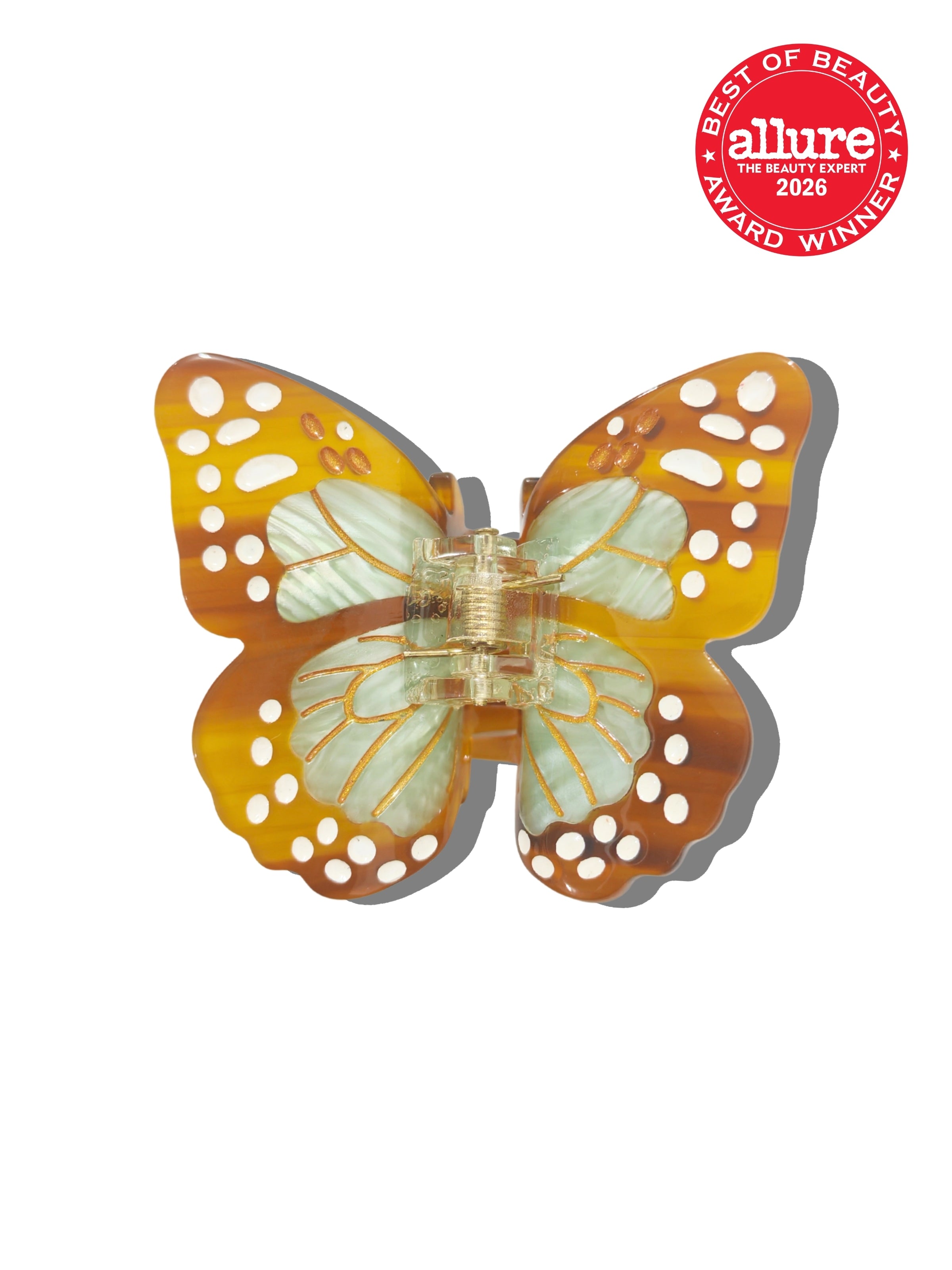 Hand-painted Boho Monarch Claw Hair Clip | Eco-Friendly