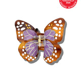 Hand-painted Boho Monarch Claw Hair Clip | Eco-Friendly