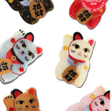 Hand-painted Maneki-Neko Cat Claw Hair Clip | Eco-Friendly