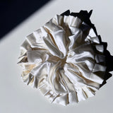 Giant Ballet Pleated Satin Scrunchie