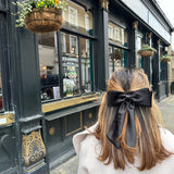 The Perfect Long Satin Hair Bow Barrette