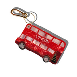 Hand-painted London Bus Charm + Keychain | Eco-Friendly