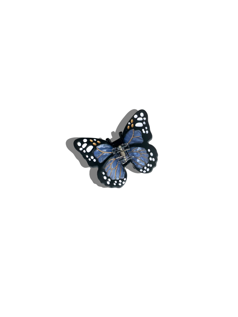 Hand-painted Mini Monarch Claw Hair Clip | Eco-Friendly