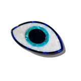 Hand-painted Evil Eye Barrette Hair Clip | Eco-Friendly