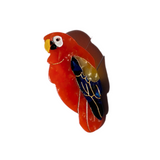 Hand-painted Parrot Bird Barrette Hair Clip | Eco-Friendly