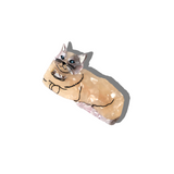 Hand-painted Ragdoll Cat Barrette Hair Clip | Eco-Friendly