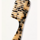 Wide Tooth Handle Acetate Hair Comb | Eco-Friendly