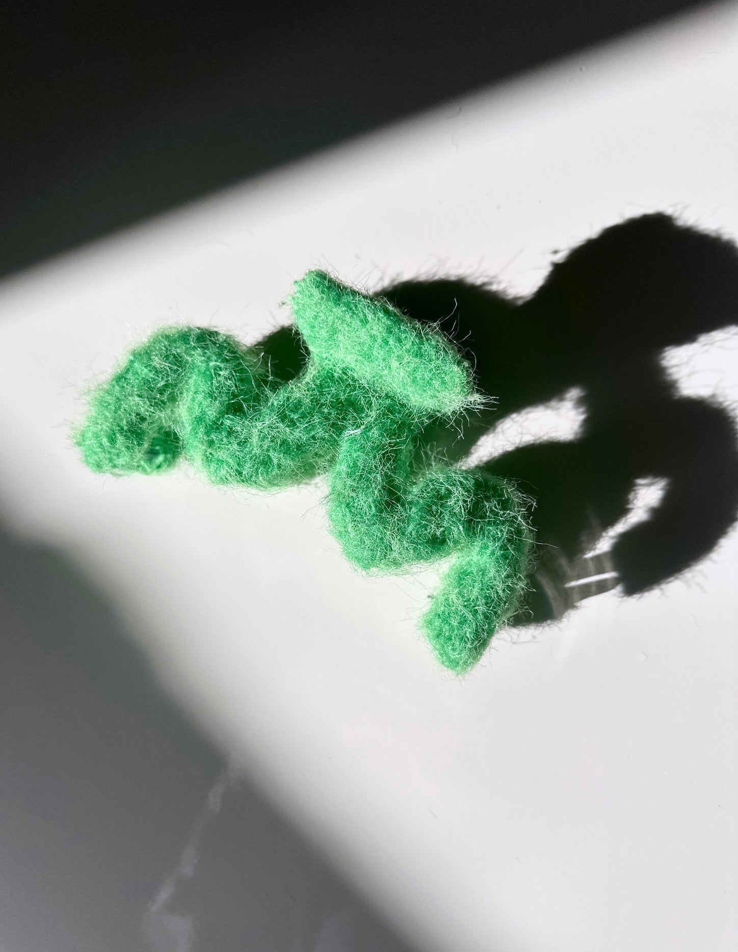 Scandi Wavy Wool Hair Claw Clip