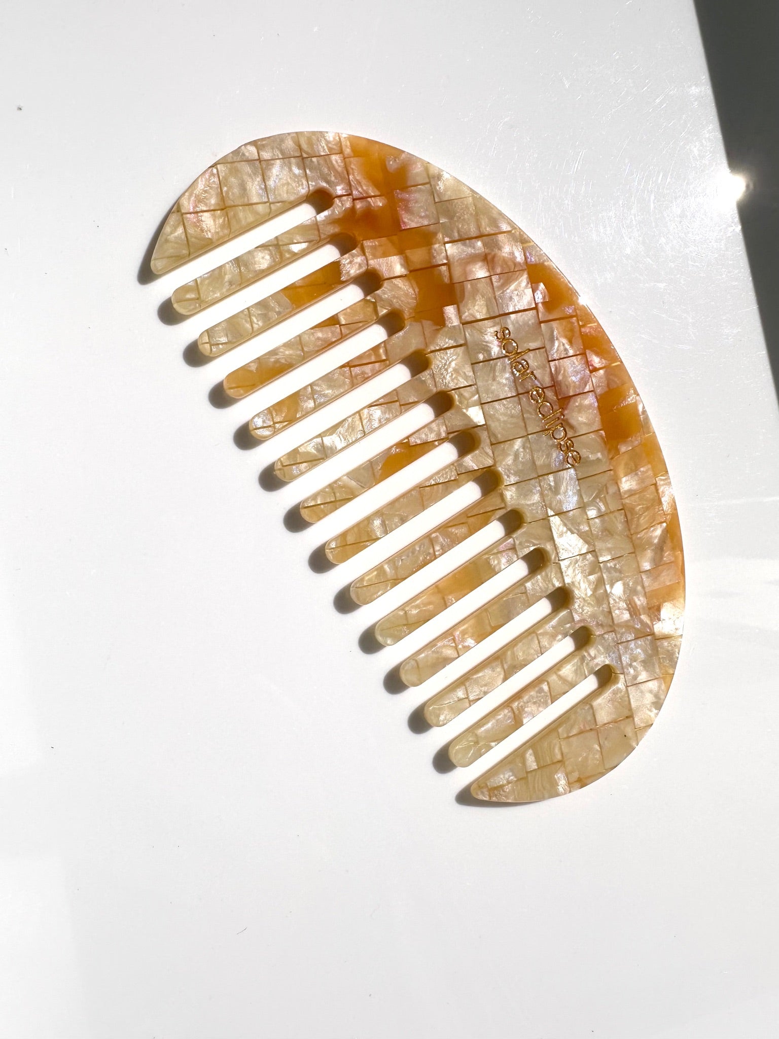 Half Moon Acetate Hair Comb | Eco-Friendly