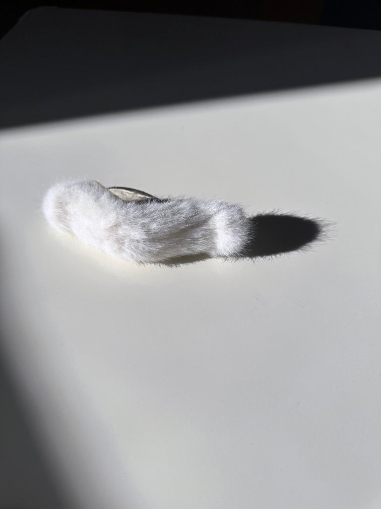 Vegan Fur Flat Claw Clip