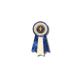 Hand-painted Polo Club Ribbon Brooch Pin