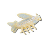 Hand-painted Vintage Plane Claw Hair Clip | Eco-Friendly